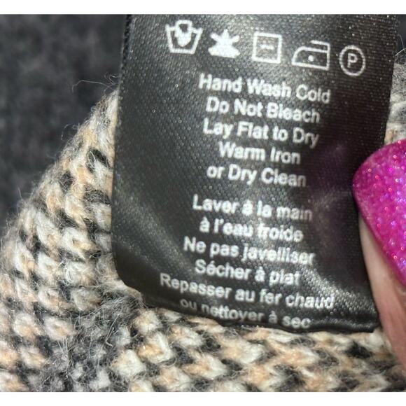 Revolve Heartloom JOANNA Sweater Dress Charcoal Wool Blend Pullover Mock Neck M - Picture 7 of 11